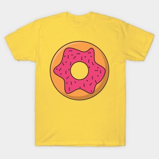 Pink Donut With Lots of Cute Sprinkles T-Shirt